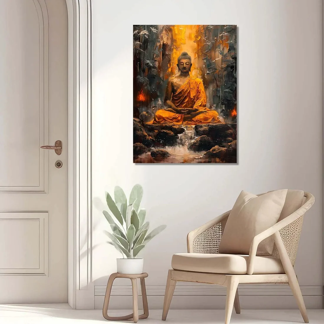 Abstract Buddha Canvas Wall Art Print: Divine Serenity for Every Space - Image 4