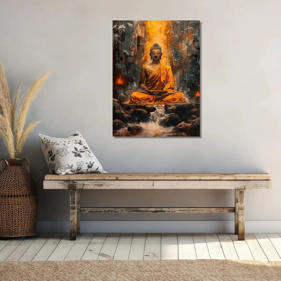 Abstract Buddha Canvas Wall Art Print: Divine Serenity for Every Space - Image 3