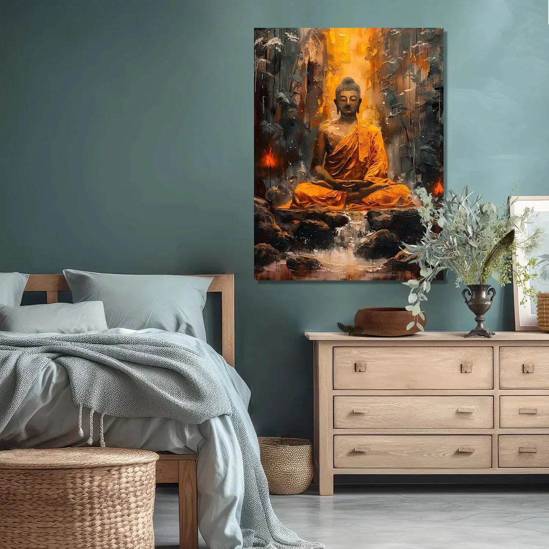 Abstract Buddha Canvas Wall Art Print: Divine Serenity for Every Space - Image 2