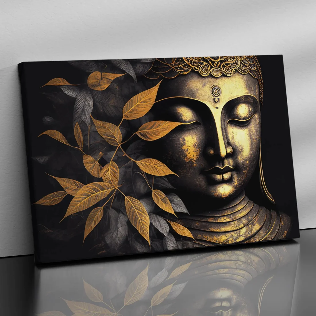 Golden Buddha Canvas Print - Large Canvas Art Print for Home and Living Room Wall decor - Image 4