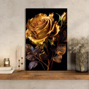 Luxury-Golden-Canvas-Painting-Large-Floral-Canvas-Art-for-Wall-Decor